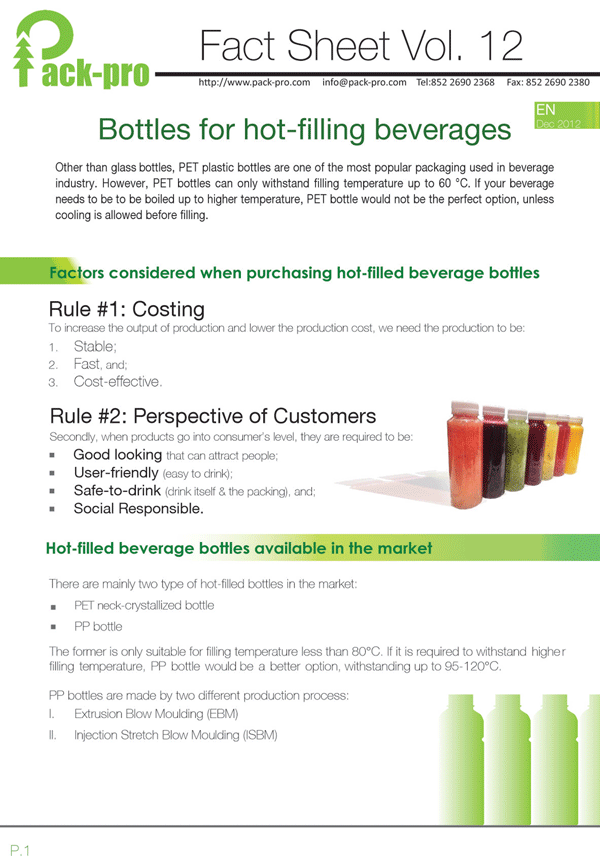 In such case, PP bottles are your good option.